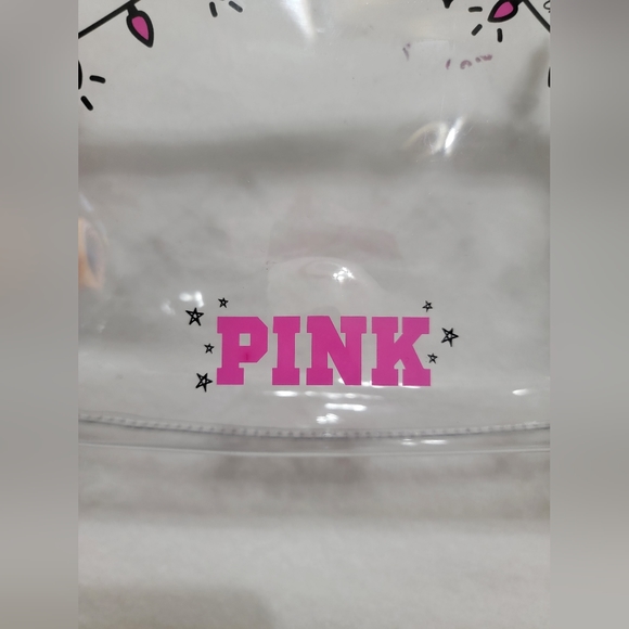 NWOT Victoria's Secret PINK Makeup Bag Clear - Picture 4 of 8